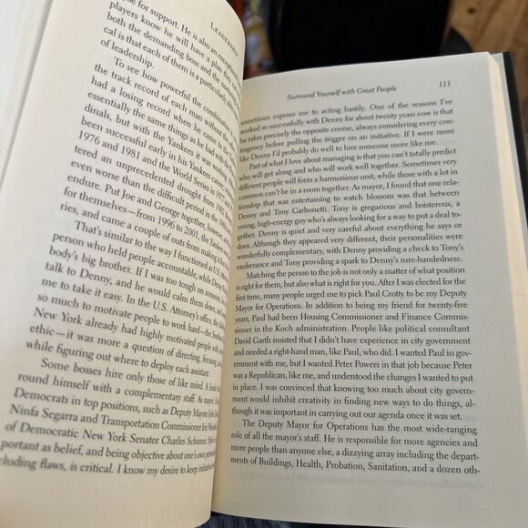 Rudy Giuliani:  Leadership. 2002 HC First Ed. NYC Mayor. Politics. - Picture 9 of 11